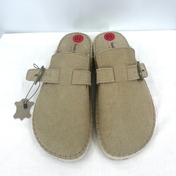New Haute Hippie Aria 100% Genuine Suede Espadrilles Clogs Women's 10 - Picture 1 of 10